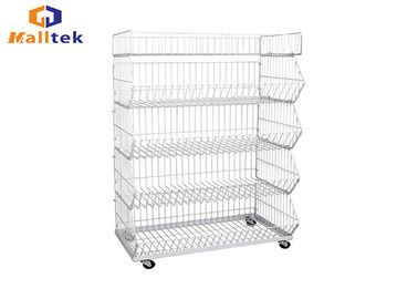 Folding Steel Stackable Wire Drawers Colorful Durable Wire Stacking Bins
