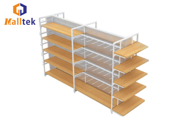 Steel Frame And Wood Light Duty Retail Shop Display Stands