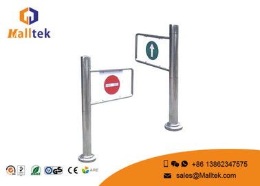 Durable Retail Shop Fittings Supermarket Entrance And Exit Swing Barrier Gate