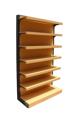 Wood Retail Grocery Store Metal Display Supermarket Racks Shelf For Supermarket
