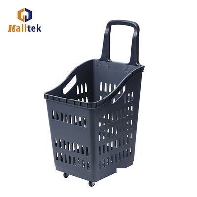 OEM ODM 60L Large Capacity Plastic Shopping Basket With Ergonomic Handle