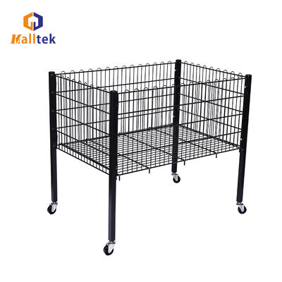 Popular Promotion cage Capacity Stackable Wire Baskets Customizable colors