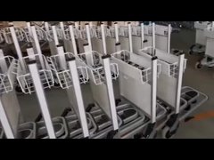 3 τροχούς 250 κιλά αεροδρόμιο φορτηγό αποσκευών κράμα αλουμινίου με αυτόματο φρένο